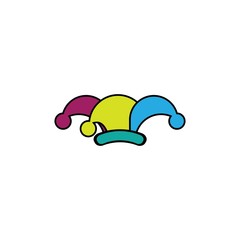 Clown logo template vector design