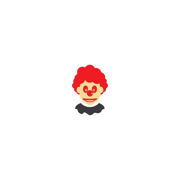 Clown logo template vector design