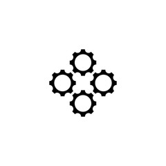 Gear logo template vector icon design