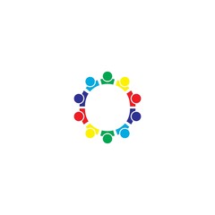 community logo template vector icon design