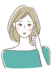 肌のトラブル　ニキビ