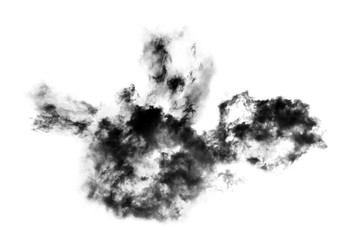 white cloud Isolated on white background,Smoke Textured,brush effect