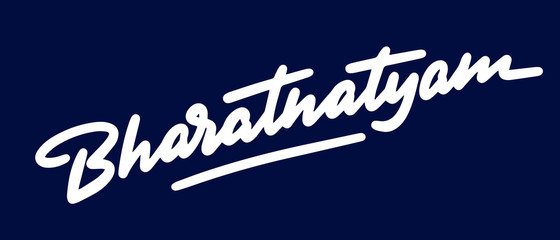 Indian dance Bharatanatyam. vector illustration