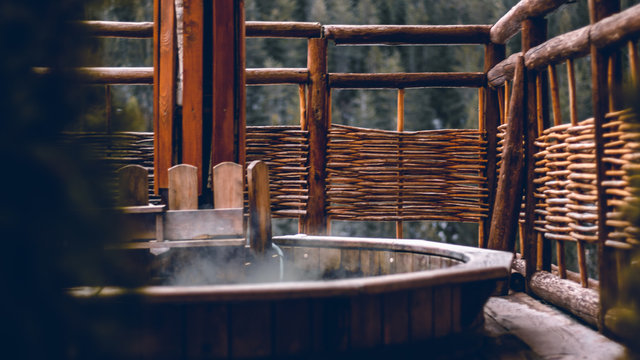 Outdoor Jacuzzi In Winter