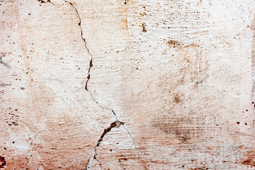 Texture of a concrete wall with cracks and scratches which can be used as a background