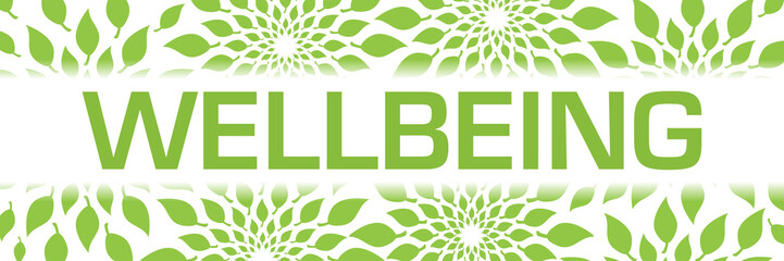 Wellbeing Green Leaves Background Texture Horizontal 