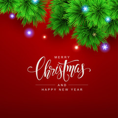 Fototapeta na wymiar Christmas greetings design & background
