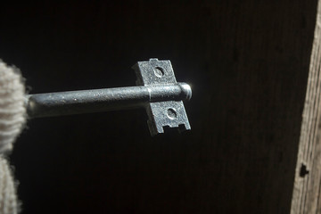 Metal old key