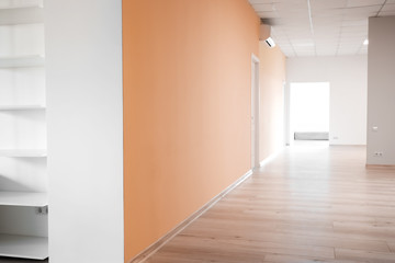 View of empty spacious hall