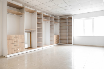 View of empty dressing room