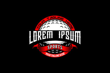 vector logo badge golf design