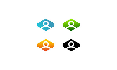 logo people of square vector