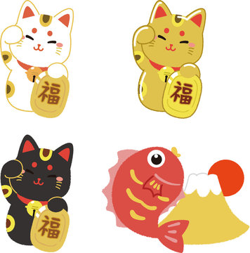 和風テイストのイラスト