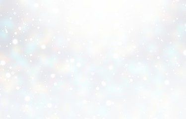 Winter white blurred texture. Snow glow subtle empty background. Xmas decoration. New Year plain pastel illustration.