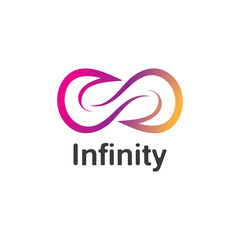 Infinity logo design inspiration vector illustration template icon