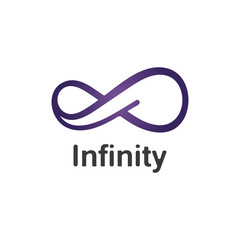 Fototapeta premium Infinity logo design inspiration vector illustration template icon
