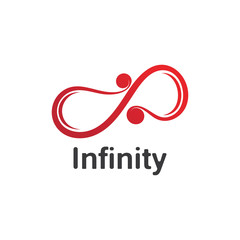 Infinity logo design inspiration vector illustration template icon