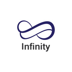 Infinity logo design inspiration vector illustration template icon