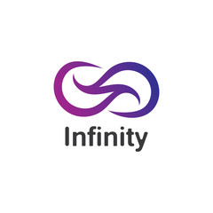 Infinity logo design inspiration vector illustration template icon