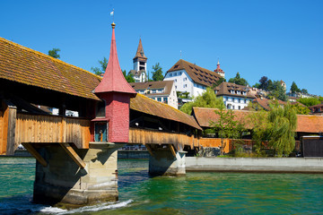Obraz premium Bridge in Lucerne