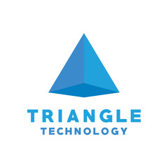 Fototapeta premium Triangle Technology Logo Design Inspiration for Business and Company