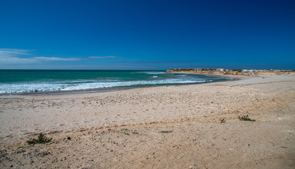 Fototapeta na wymiar Dakhla beach, Western Sahara, Morocco