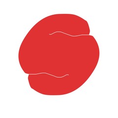 Simple illustration of red face