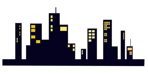 Obraz premium city at night