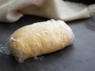 fresh dough from refrigerator