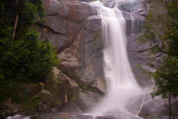 Waterfall,Rainforest,Terjun Temurun Nationalpark, on the island of langkawi , Malaysia