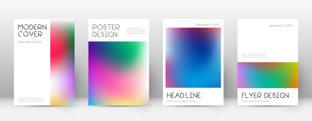 Naklejka premium Flyer layout. Minimal lovely template for Brochure