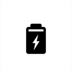 Fototapeta premium Battery sign icon in trendy flat style isolated on background. Battery sign icon page symbol for your web site design Battery sign icon logo, app, UI. Battery sign icon Vector illustration, EPS10.
