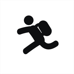 Student icon in trendy flat style isolated on grey background. Student icon page symbol for your web site design Student icon logo, app, UI. Student icon Vector illustration, EPS10.