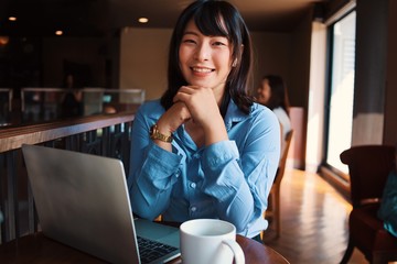 young woman in office