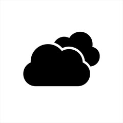 Clouds icon in trendy flat style isolated on background. Clouds icon page symbol for your web site design Clouds icon logo, app, UI. Clouds icon Vector illustration, EPS10.