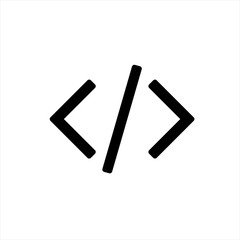 Code icon in trendy flat style isolated on background. Code icon page symbol for your web site design Code icon logo, app, UI. Code icon Vector illustration, EPS10.