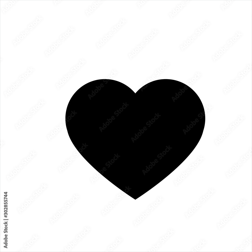 Canvas Prints heart icon in trendy flat style isolated on background. heart icon page symbol for your web site des