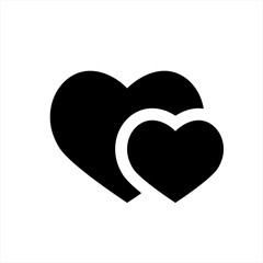 Heart icon in trendy flat style isolated on background. Heart icon page symbol for your web site design Heart icon logo, app, UI. Heart icon Vector illustration, EPS10.