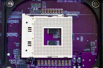 CPU socket of computer mainboard, the processing unit of microcomputer