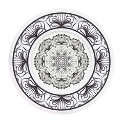relaxing decorative symbol. vector illustration. abstract fashion circle