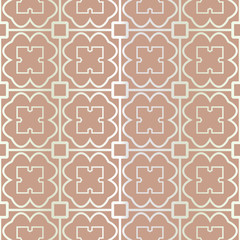 Seamless geometric pattern with modern ornamnet. Vector illustration