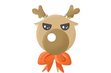 Cute cartoon reindeer 