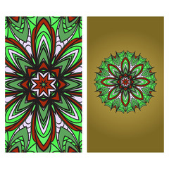 Vector Mandala Pattern For Template, Flyer Or Invitation Card