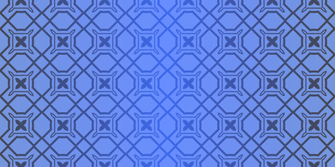 Fototapeta premium Seamless geometric pattern with decorative art-deco modern ornamnet. Vector illustration