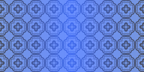 Seamless geometric pattern with decorative art-deco modern ornamnet. Vector illustration