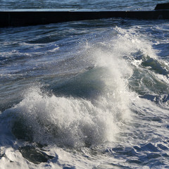 Obraz premium texture storm surf waves
