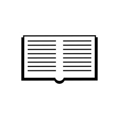 Cool Open book with white pages. Illustration on white