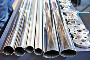 Steel pipes in stack