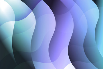 Wave background. Abstract geometric pattern. Vector illustration. Blue color