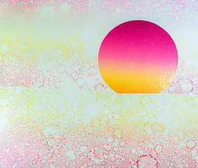 texture of water droplets on printing paper of graphic art